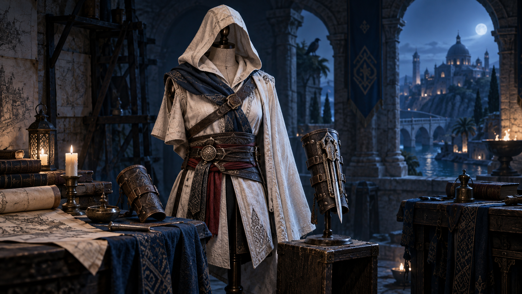 Assassin's Creed inspired game project workshop scene