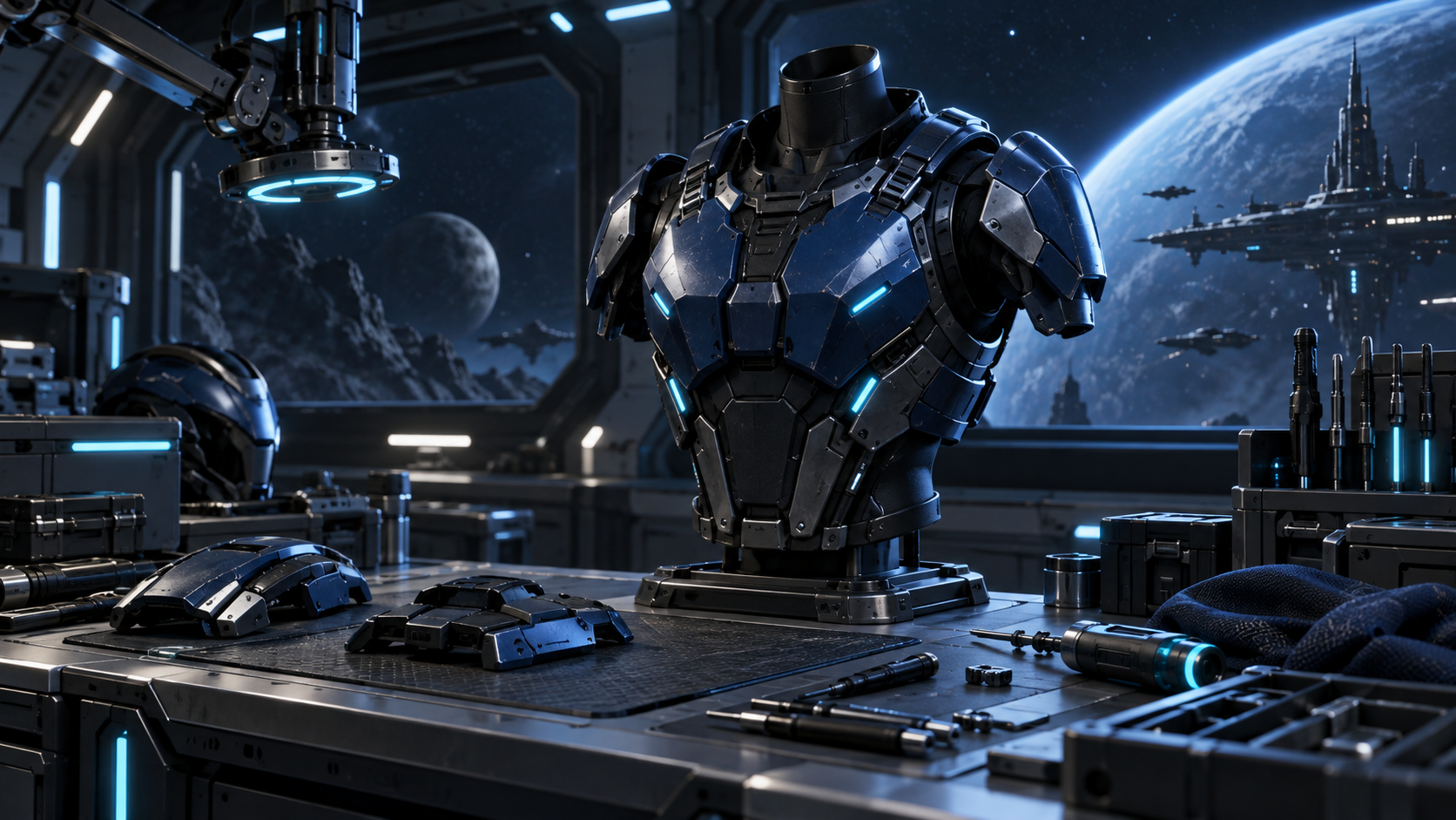 Mass Effect inspired game project workshop scene